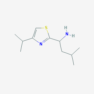 1-(4-Isopropylthiazol-2-yl)-3-methylbutan-1-amine