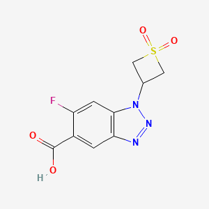 1-(1,1-Dioxidothietan-3-yl)-6-fluoro-1H-benzo[d][1,2,3]triazole-5-carboxylic acid