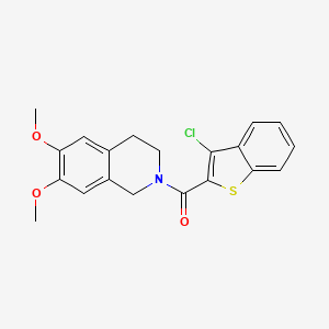 (3-chloro-1-benzothiophen-2-yl)(6,7-dimethoxy-3,4-dihydroisoquinolin-2(1H)-yl)methanone