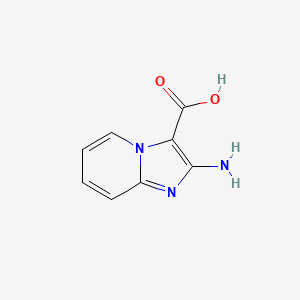 molecular formula C8H7N3O2 B13561188 2-Aminoimidazo[1,2-a]pyridine-3-carboxylic acid 