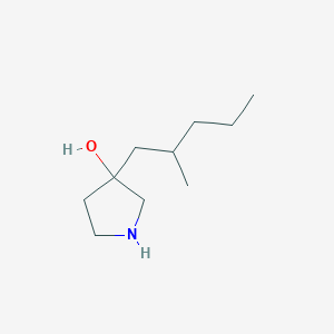 3-(2-Methylpentyl)pyrrolidin-3-ol