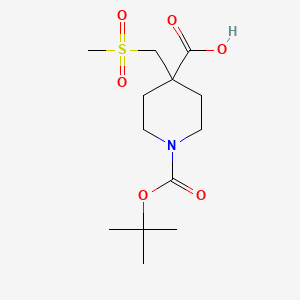 1-[(Tert-butoxy)carbonyl]-4-(methanesulfonylmethyl)piperidine-4-carboxylic acid