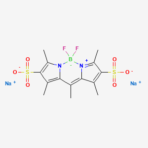 molecular formula C14H15BF2N2Na2O6S2 B1356120 吡咯甲绿 556 CAS No. 121461-69-6