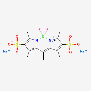 [[(3,5-Dimethyl-4-sulfo-1H-pyrrol-2-yl)(3,5-dimethyl-4-sulfo-2H-pyrrol-2-ylidene)methyl]methane](difluoroborane) Disodium Salt