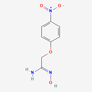 molecular formula C8H9N3O4 B1356124 (1Z)-N'-hydroxy-2-(4-nitrophenoxy)ethanimidamide CAS No. 874781-99-4