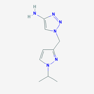 1-((1-Isopropyl-1h-pyrazol-3-yl)methyl)-1h-1,2,3-triazol-4-amine