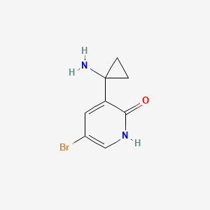 3-(1-Aminocyclopropyl)-5-bromopyridin-2-ol