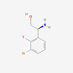 (s)-2-Amino-2-(3-bromo-2-fluorophenyl)ethan-1-ol