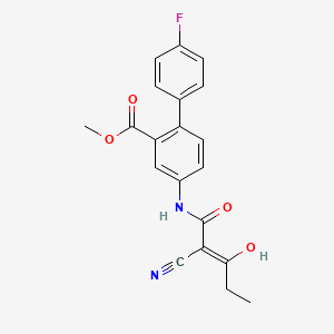 Methyl 4-{[(2z)-2-Cyano-3-Hydroxypent-2-Enoyl]amino}-4'-Fluorobiphenyl-2-Carboxylate