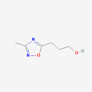 3-(3-Methyl-1,2,4-oxadiazol-5-yl)propan-1-ol