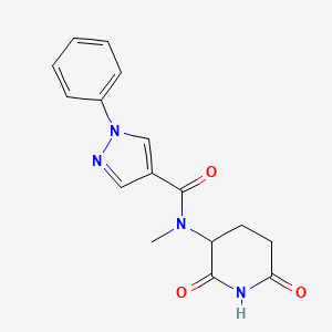 N-(2,6-dioxo-3-piperidinyl)-N-methyl-1-phenyl-1H-Pyrazole-4-carboxamide