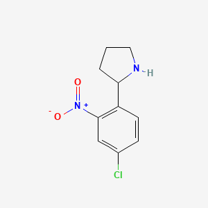 2-(4-Chloro-2-nitrophenyl)pyrrolidine