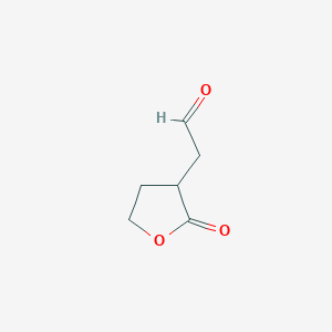 2-(2-Oxooxolan-3-yl)acetaldehyde