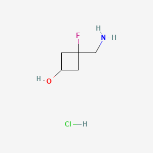 3-(Aminomethyl)-3-fluorocyclobutan-1-ol hydrochloride