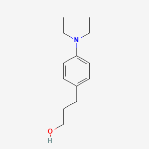 molecular formula C13H21NO B13561318 3-(4-(Diethylamino)phenyl)propan-1-ol 