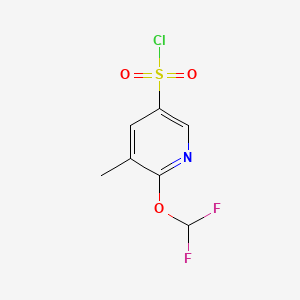 6-(Difluoromethoxy)-5-methylpyridine-3-sulfonyl chloride