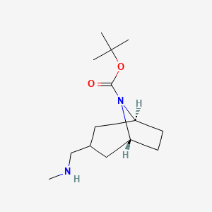 molecular formula C14H26N2O2 B13561363 tert-butyl(1R,3R,5S)-3-[(methylamino)methyl]-8-azabicyclo[3.2.1]octane-8-carboxylate,exo 