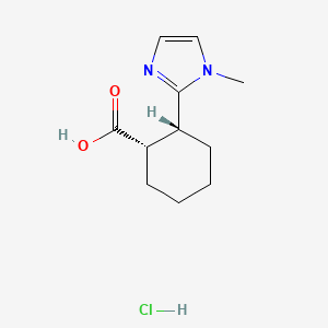 rac-(1R,2S)-2-(1-methyl-1H-imidazol-2-yl)cyclohexane-1-carboxylicacidhydrochloride,cis