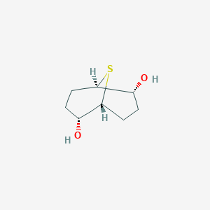 molecular formula C8H14O2S B13561493 rac-(1R,2R,5R,6R)-9-thiabicyclo[3.3.1]nonane-2,6-diol 