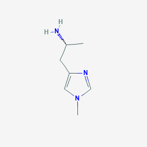 molecular formula C7H13N3 B13561511 (R)-1-(1-Methyl-1H-imidazol-4-YL)propan-2-amine CAS No. 736115-18-7