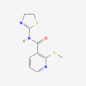 N-(4,5-dihydro-1,3-thiazol-2-yl)-2-(methylsulfanyl)pyridine-3-carboxamide