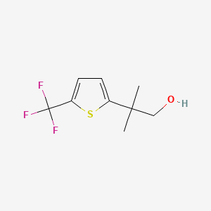 2-Methyl-2-(5-(trifluoromethyl)thiophen-2-yl)propan-1-ol