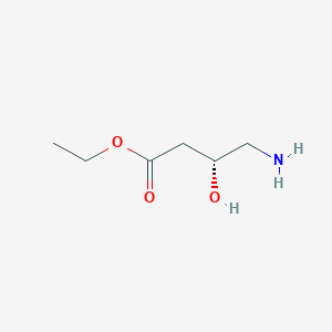 molecular formula C6H13NO3 B13561605 Ethyl (R)-4-amino-3-hydroxybutanoate 