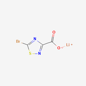 molecular formula C3BrLiN2O2S B13561624 Lithium(1+)5-bromo-1,2,4-thiadiazole-3-carboxylate 