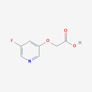 molecular formula C7H6FNO3 B13561628 2-[(5-Fluoropyridin-3-yl)oxy]acetic acid 