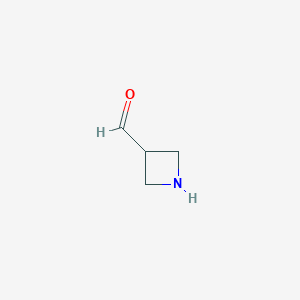 molecular formula C4H7NO B13561631 Azetidine-3-carbaldehyde 