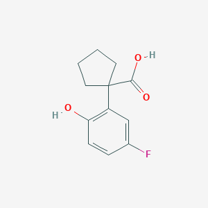 1-(5-Fluoro-2-hydroxyphenyl)cyclopentane-1-carboxylic acid