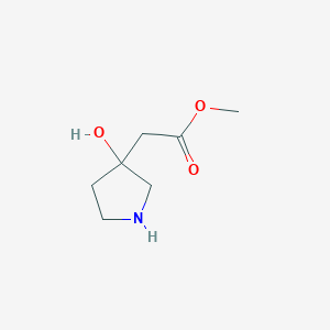 Methyl 2-(3-hydroxypyrrolidin-3-yl)acetate