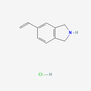 molecular formula C10H12ClN B13561651 5-ethenyl-2,3-dihydro-1H-isoindolehydrochloride 