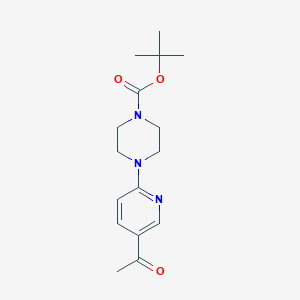 molecular formula C16H23N3O3 B13561684 Tert-butyl4-(5-acetylpyridin-2-yl)piperazine-1-carboxylate 