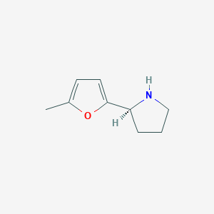 molecular formula C9H13NO B13561699 (2S)-2-(5-methylfuran-2-yl)pyrrolidine CAS No. 1039033-93-6