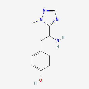 4-(2-Amino-2-(1-methyl-1h-1,2,4-triazol-5-yl)ethyl)phenol