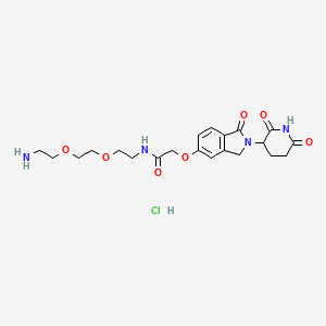 N-{2-[2-(2-aminoethoxy)ethoxy]ethyl}-2-{[2-(2,6-dioxopiperidin-3-yl)-1-oxo-2,3-dihydro-1H-isoindol-5-yl]oxy}acetamide hydrochloride