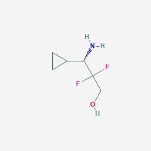 (S)-3-Amino-3-cyclopropyl-2,2-difluoropropan-1-ol