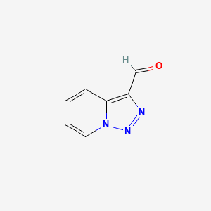 molecular formula C7H5N3O B13561851 [1,2,3]Triazolo[1,5-a]pyridine-3-carbaldehyde 