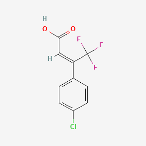 3-(4-Chlorophenyl)-4,4,4-trifluoro-(E)-crotonic acid