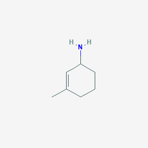 molecular formula C7H13N B13561866 2-Cyclohexen-1-amine, 3-methyl- 