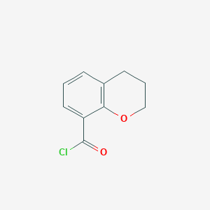 molecular formula C10H9ClO2 B1356189 色满-8-甲酰氯 CAS No. 1034566-09-0