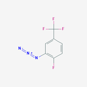 molecular formula C7H3F4N3 B13561912 2-Azido-1-fluoro-4-(trifluoromethyl)benzene 