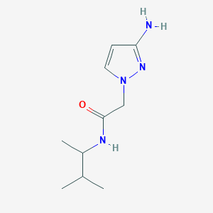 molecular formula C10H18N4O B13561916 2-(3-Amino-1h-pyrazol-1-yl)-N-(3-methylbutan-2-yl)acetamide 