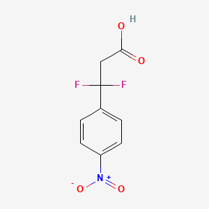 3,3-Difluoro-3-(4-nitrophenyl)propanoicacid