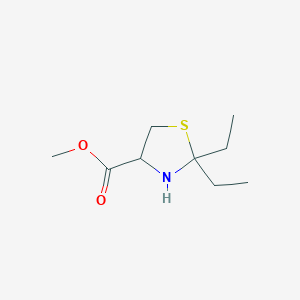 Methyl 2,2-diethyl-1,3-thiazolidine-4-carboxylate hydrochloride