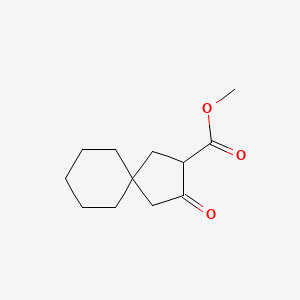 molecular formula C12H18O3 B13561998 Methyl3-oxospiro[4.5]decane-2-carboxylate 