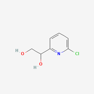 molecular formula C7H8ClNO2 B13562004 1-(6-Chloropyridin-2-yl)ethane-1,2-diol 