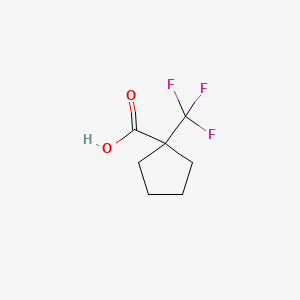 molecular formula C7H9F3O2 B1356201 1-(三氟甲基)环戊烷-1-羧酸 CAS No. 277756-44-2