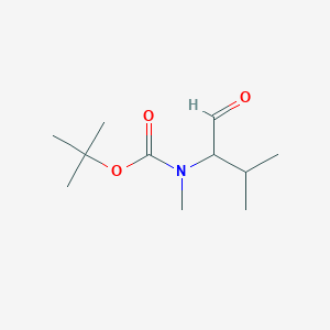 Carbamic acid, (1-formyl-2-methylpropyl)methyl-, 1,1-dimethylethyl ester, (S)-